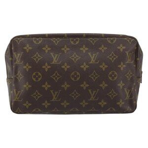 Authentic LOUIS VUITTON Monogram Trousse Toilette 28 Clutch Bag bst344-122725